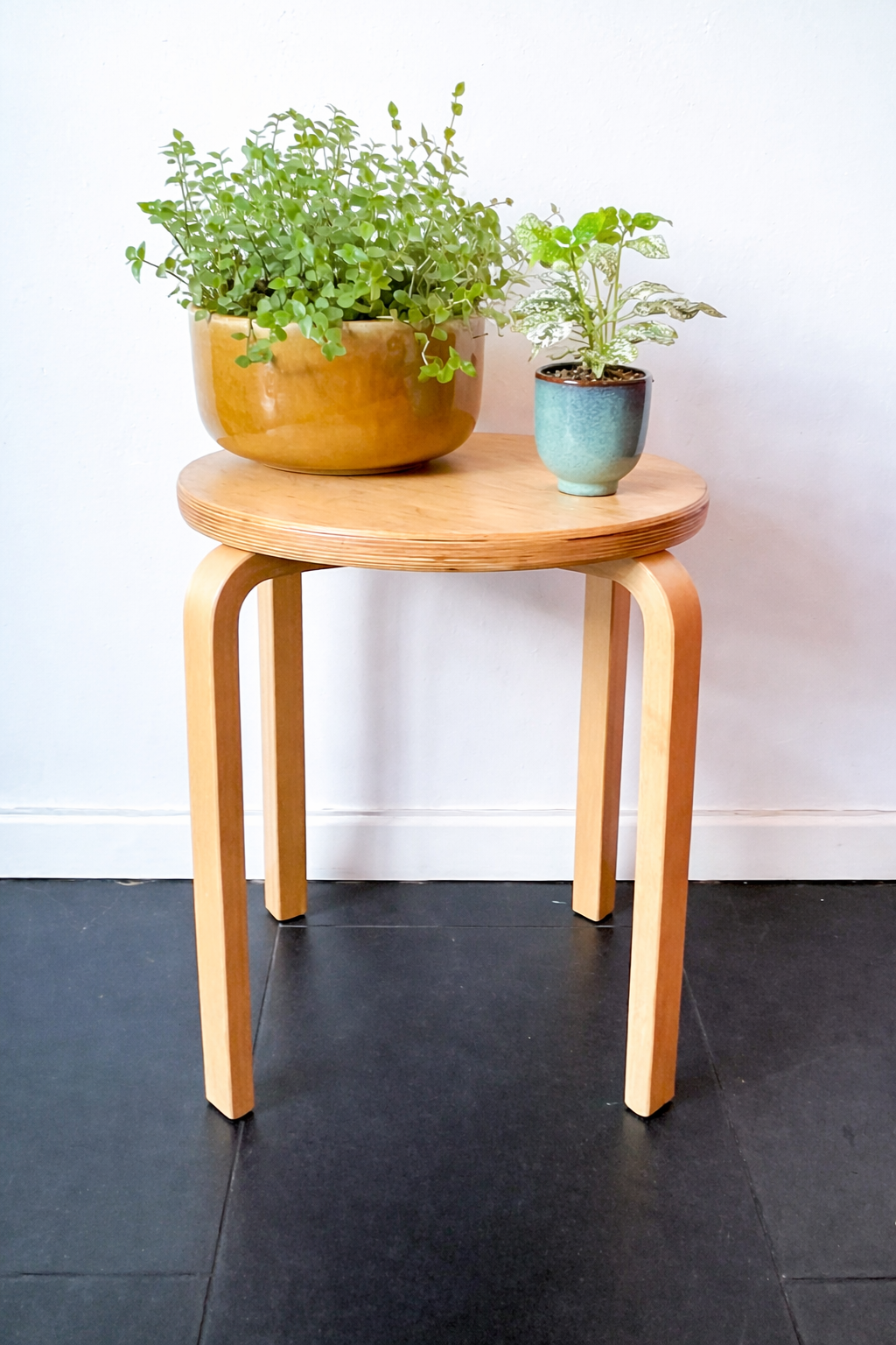 Vintage IKEA Frosta Wooden Stool design after Alvar Aalto for Artek | Nordic Modern, 1990s