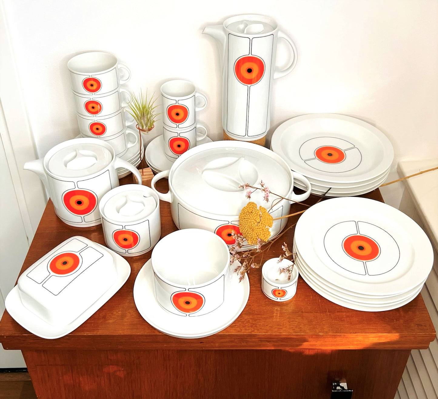 Vintage Thomas Rosenthal Eclipse Serving Dish With Handles | Mid-Century, 1970s