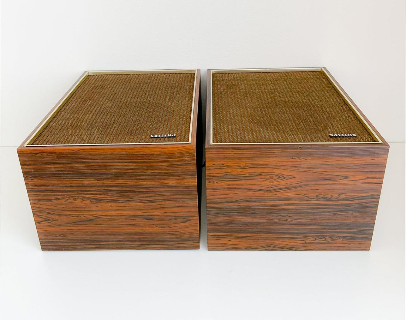 Vintage Pair of Philips Rosewood Speakers | Mid Century Modern, 1970s