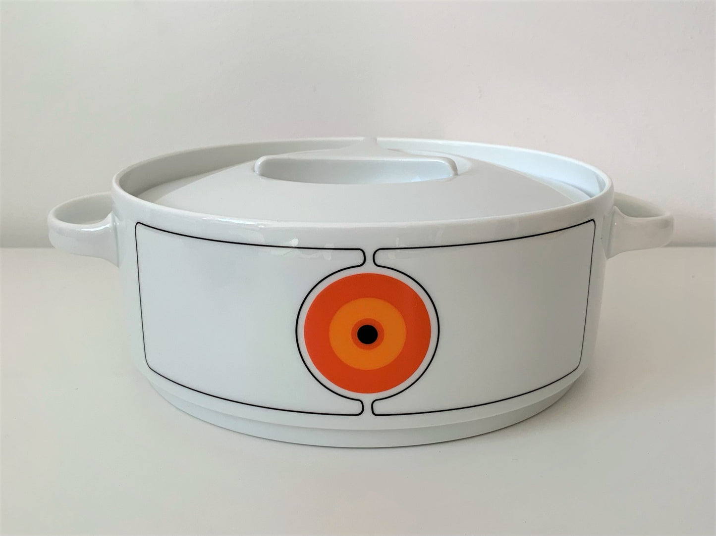 Vintage Thomas Rosenthal Eclipse Serving Dish With Handles | Mid-Century, 1970s