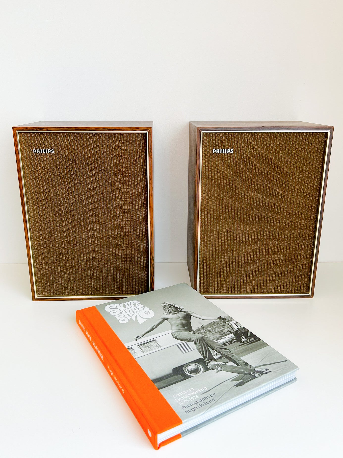 Vintage Pair of Philips Rosewood Speakers | Mid Century Modern, 1970s