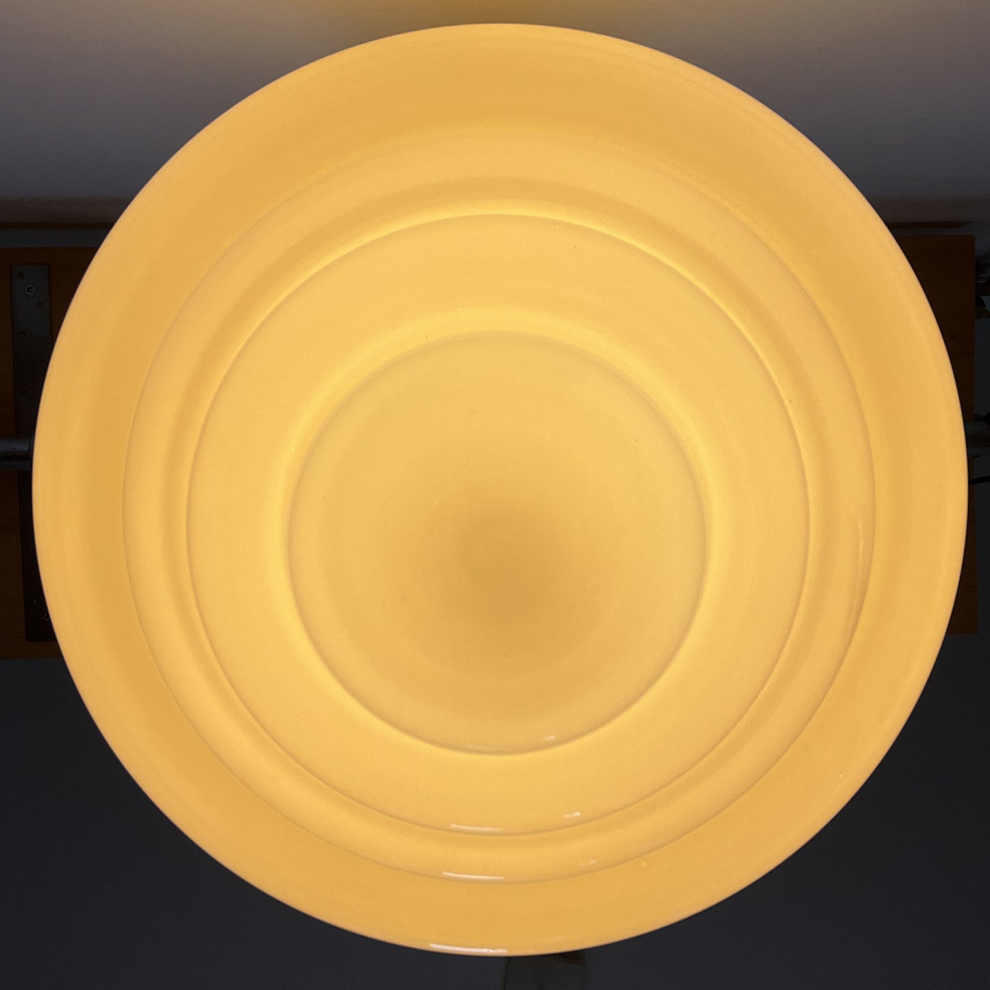 Large Opaline Glass Pendant Lamp | Art Deco