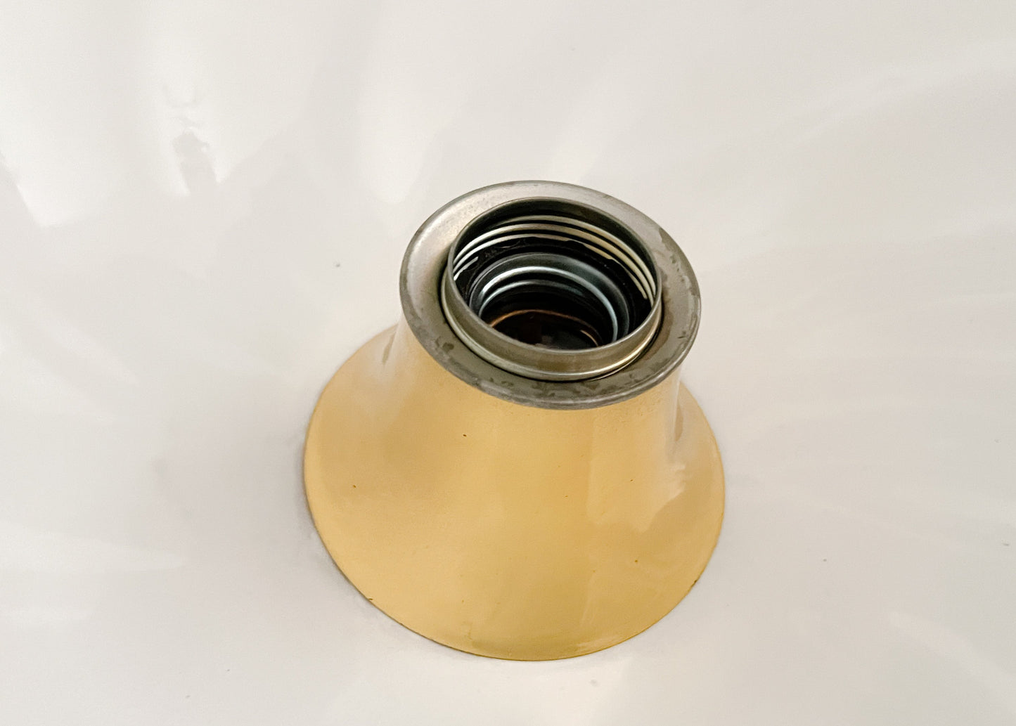 Vintage XL Ceramic Pendant Lamp attributed to Tommaso Barbi | Hollywood Regency, 1970s