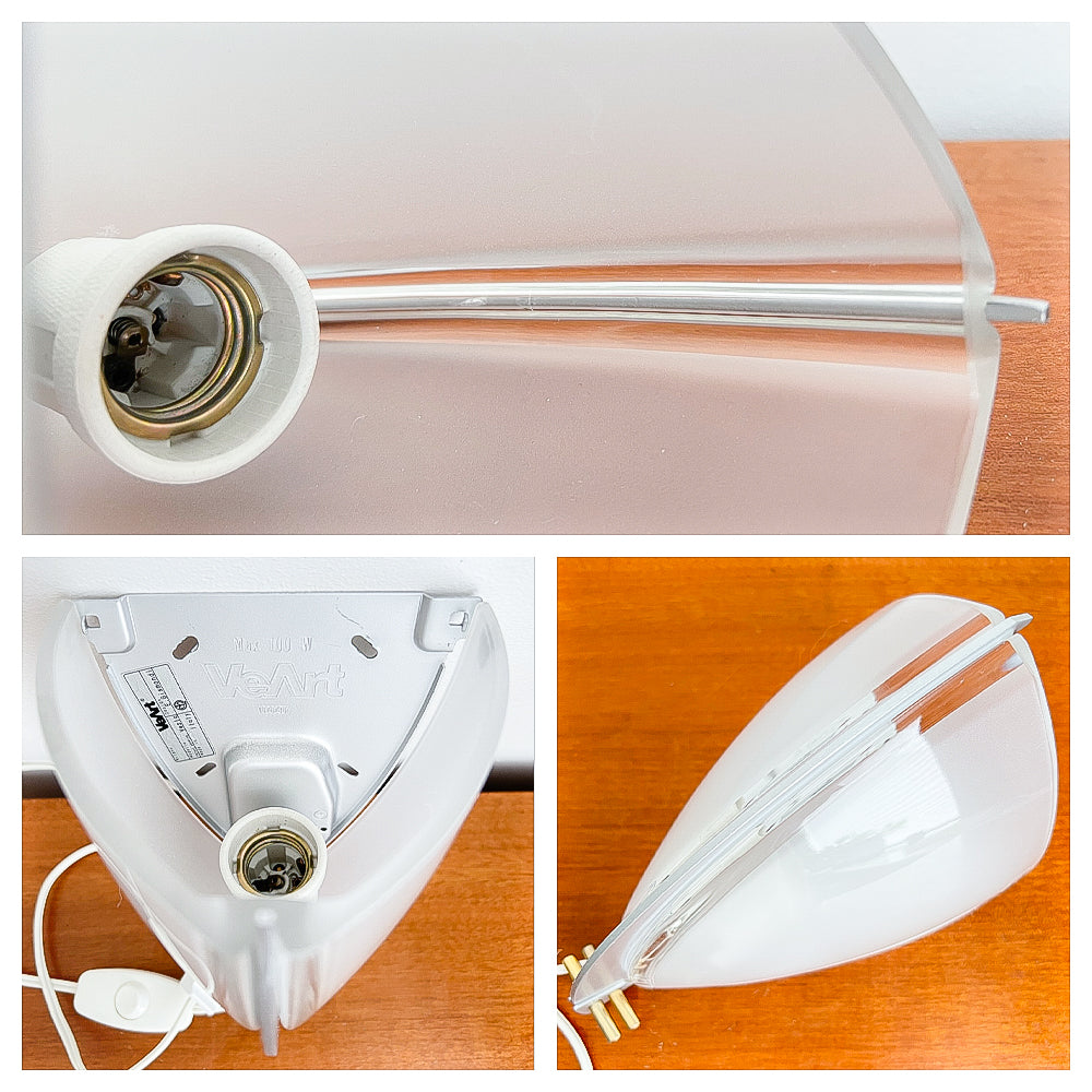 Murano Glass Wall Lamp Sconce by Ernesto Gismondi for VeArt | Italian Design, 1990s