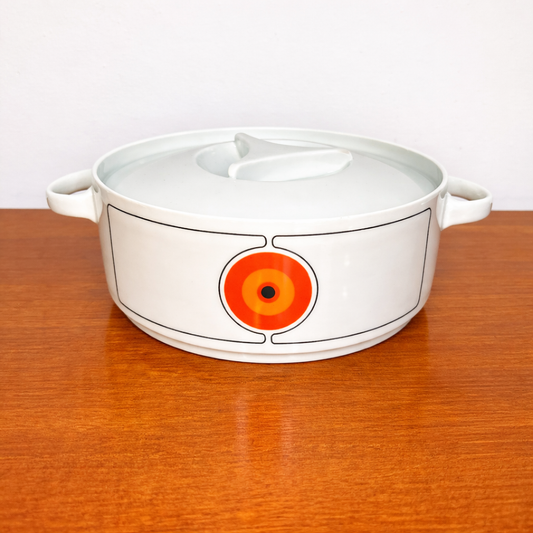 Vintage Modernist serving dish by Thomas Rosenthal, porcelain. By Vintagefindsbyrenata