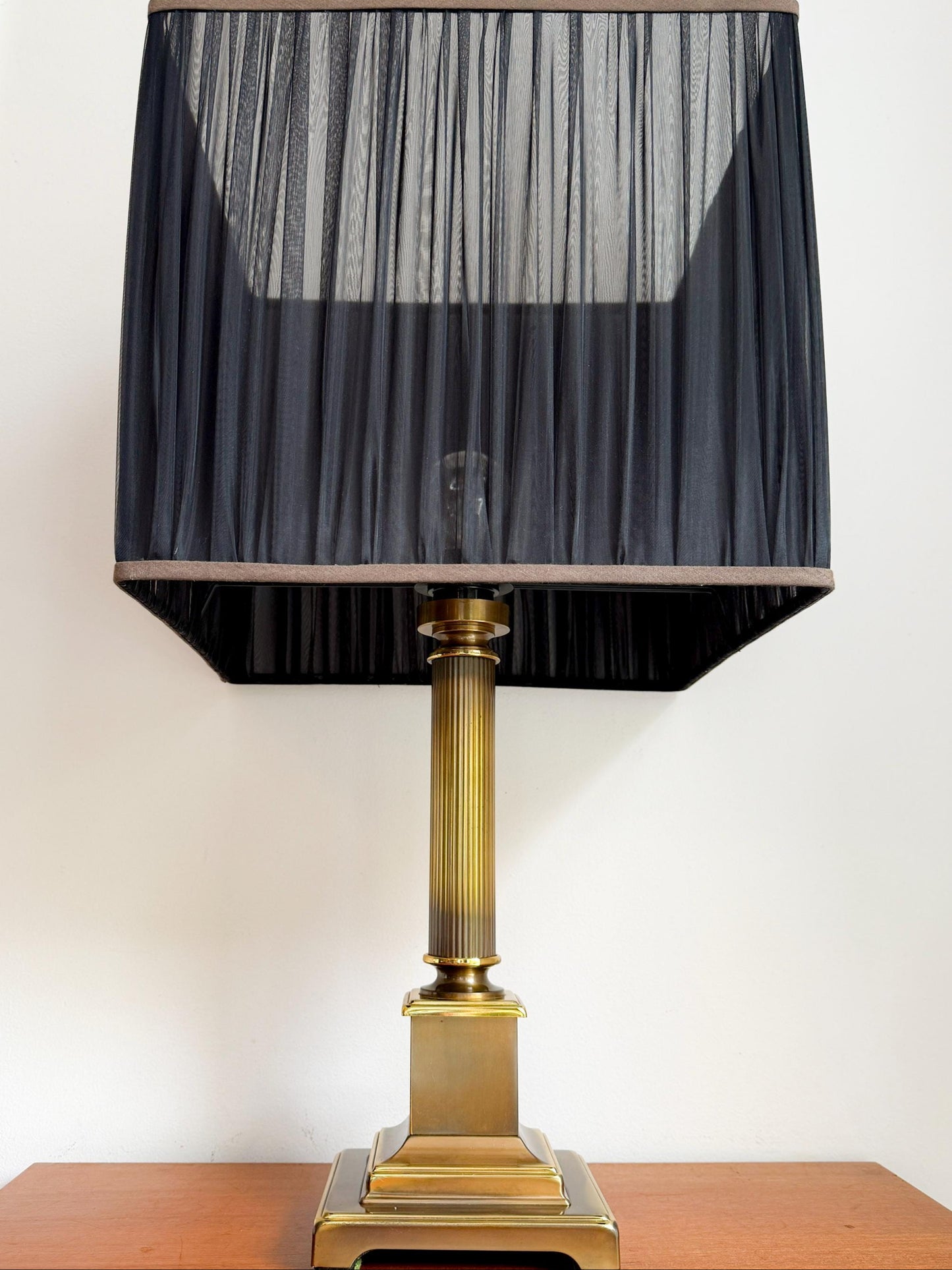 Herda Amsterdam Brass XL Table Lamp | Mid-Century Hollywood Regency, 1960/70s