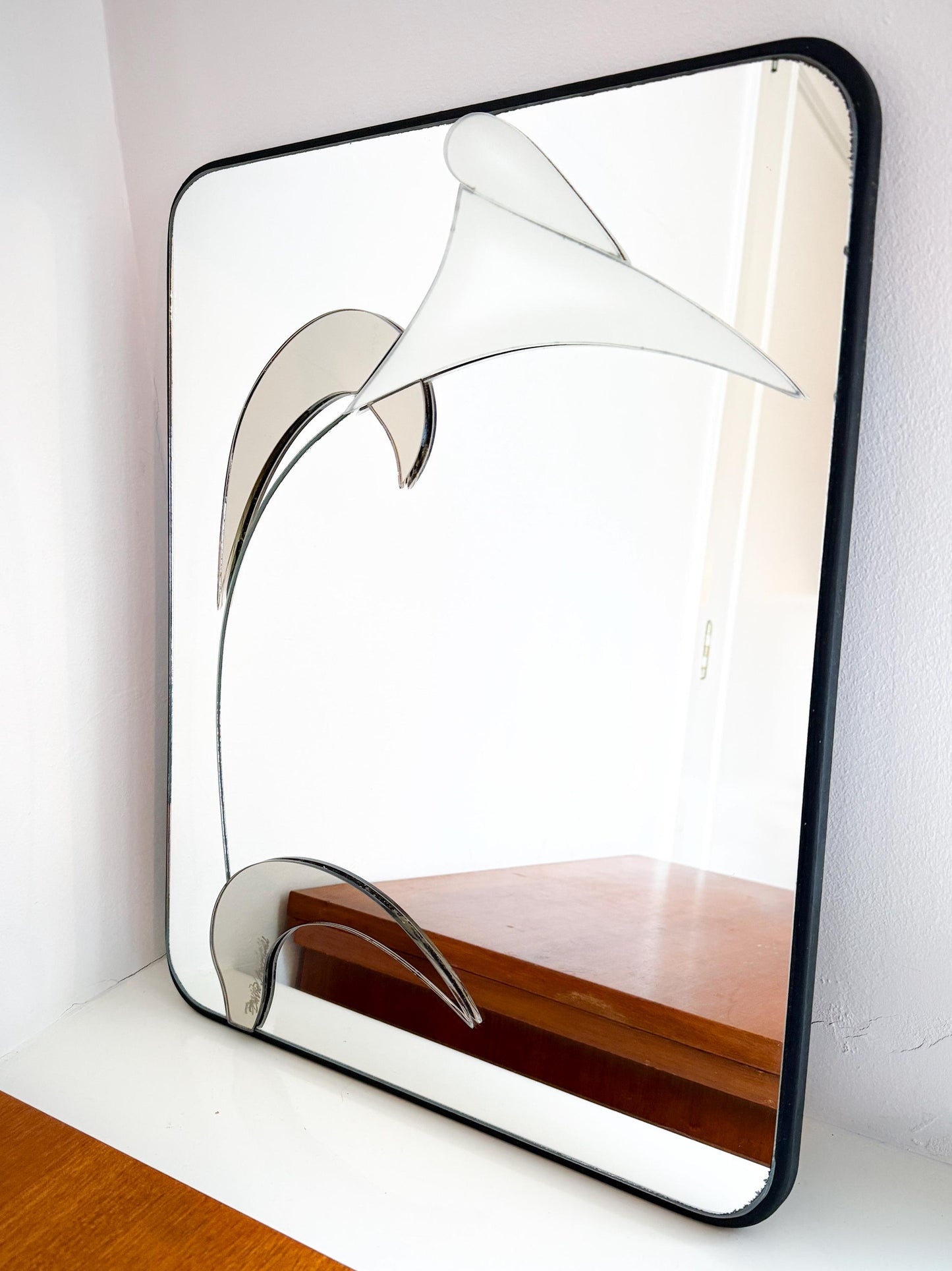 Layered Wall Mirror by David Marshall | Sculptural, 1989