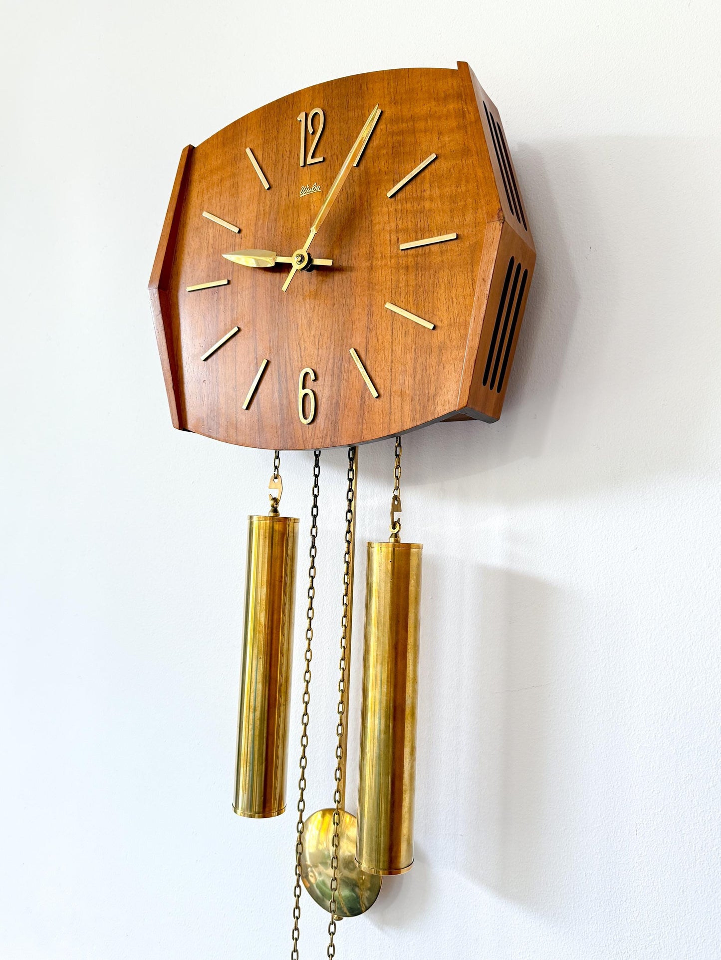 Vintage Wuba Pendulum Wall Clock | Mid-Century Modern, 1960/70s