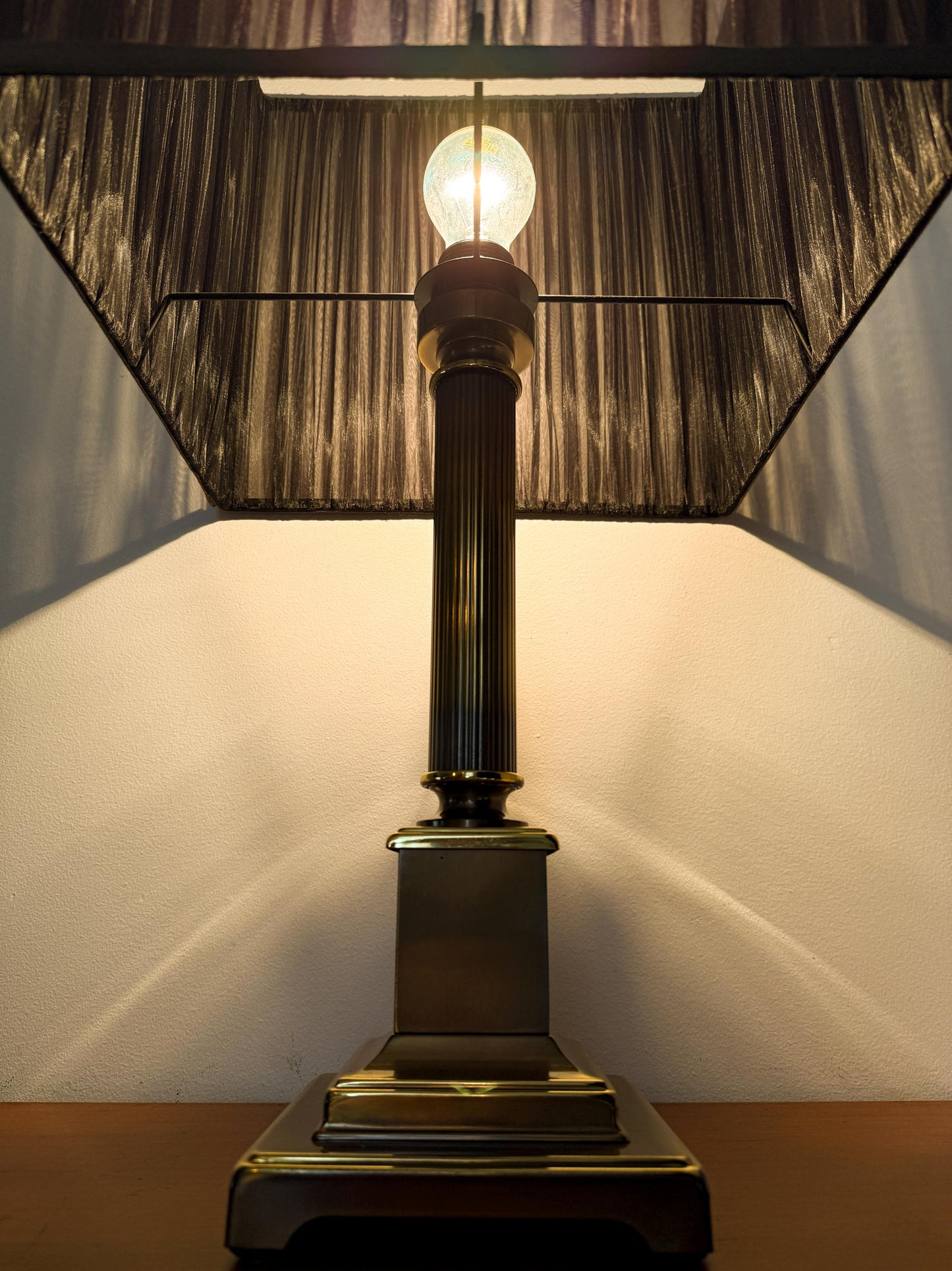 Herda Amsterdam Brass XL Table Lamp | Mid-Century Hollywood Regency, 1960/70s
