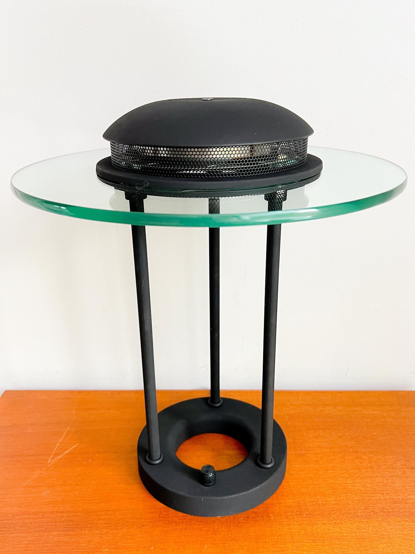Vintage Saturn Banker's Desk Lamp by Robert Sonneman | Space Age Style, 1980s