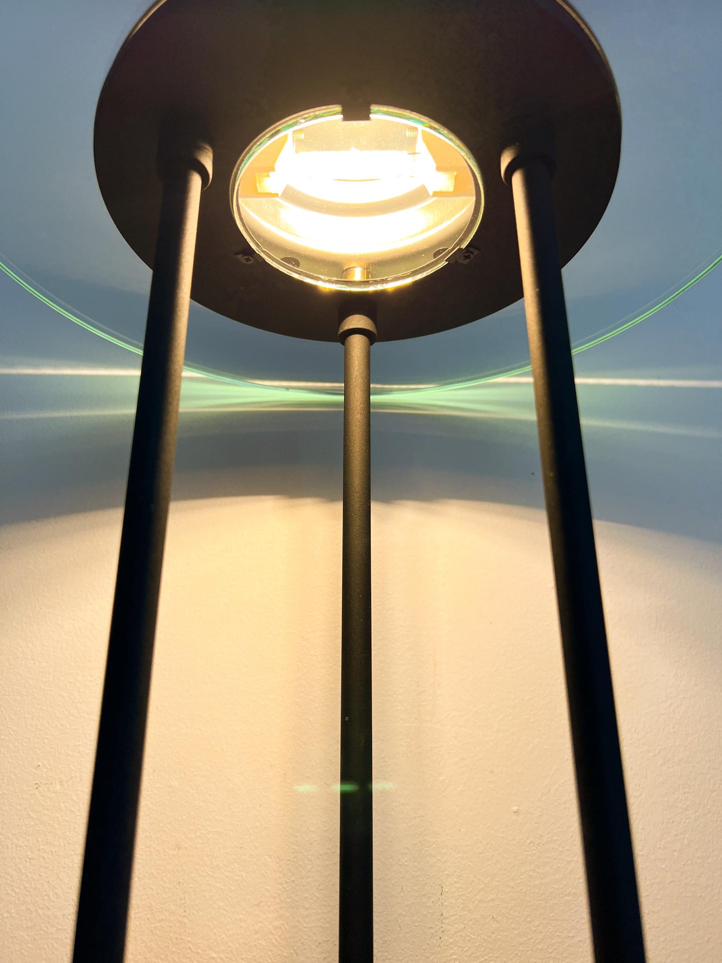 Vintage Saturn Banker's Desk Lamp by Robert Sonneman | Space Age Style, 1980s