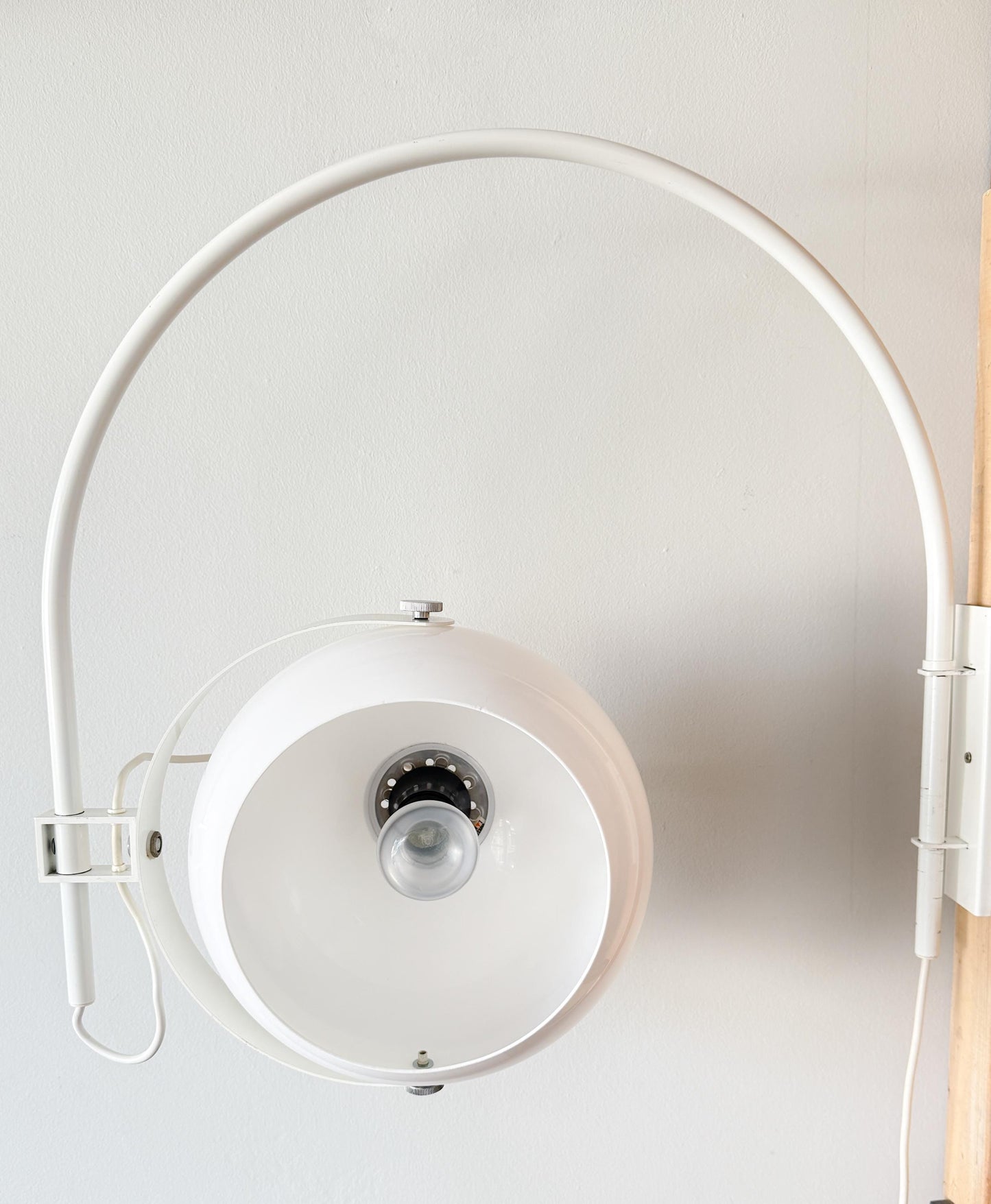 Dijkstra Mushroom Arc Wall Lamp | Mid-Century Space Age, 1970s