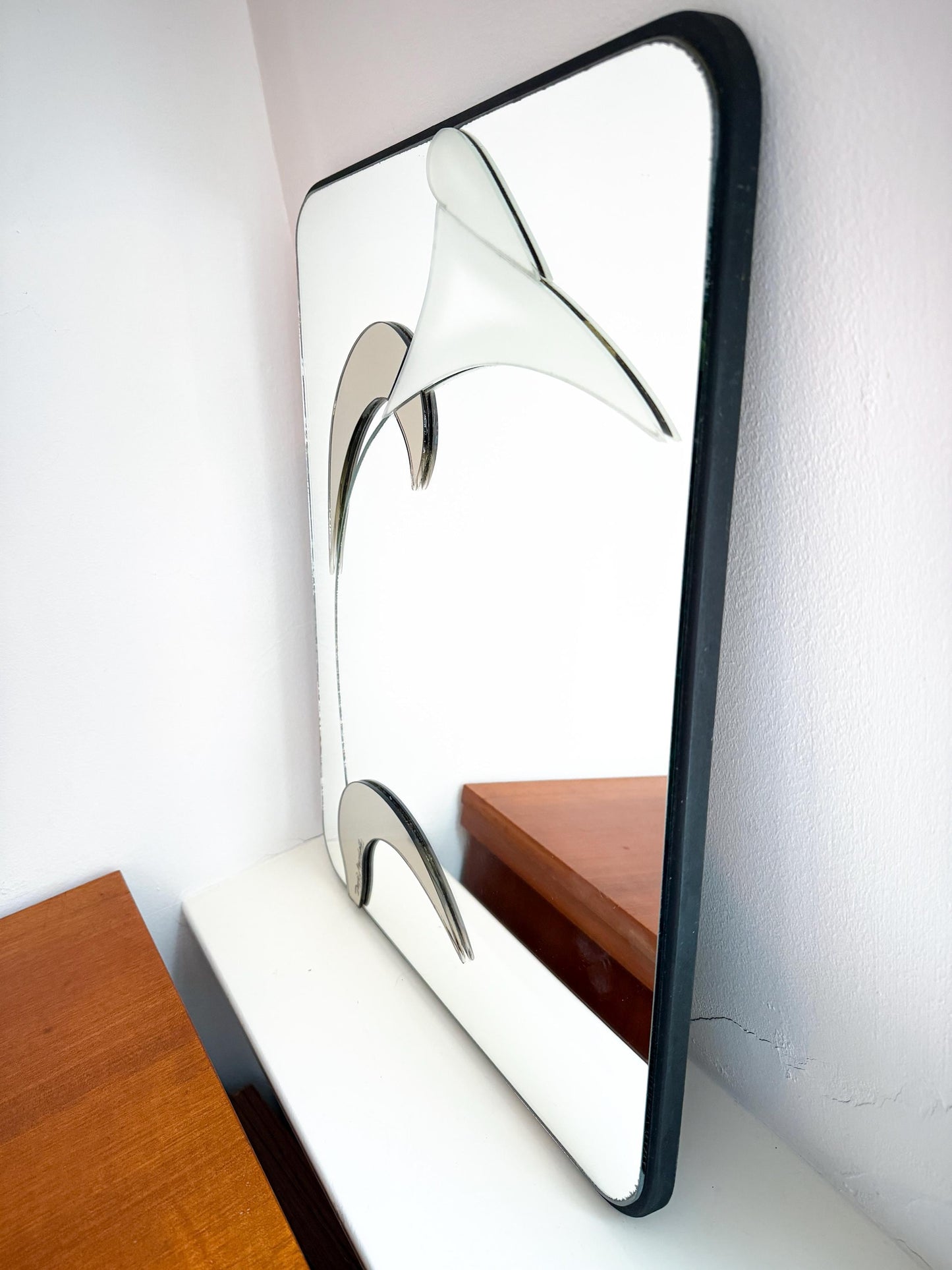 Layered Wall Mirror by David Marshall | Sculptural, 1989