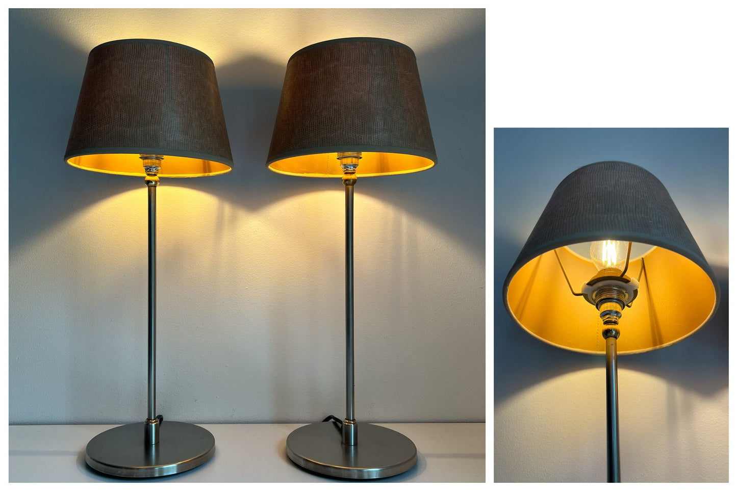 Pair of Vintage Dutch Table Lamps | Mid-Century Style