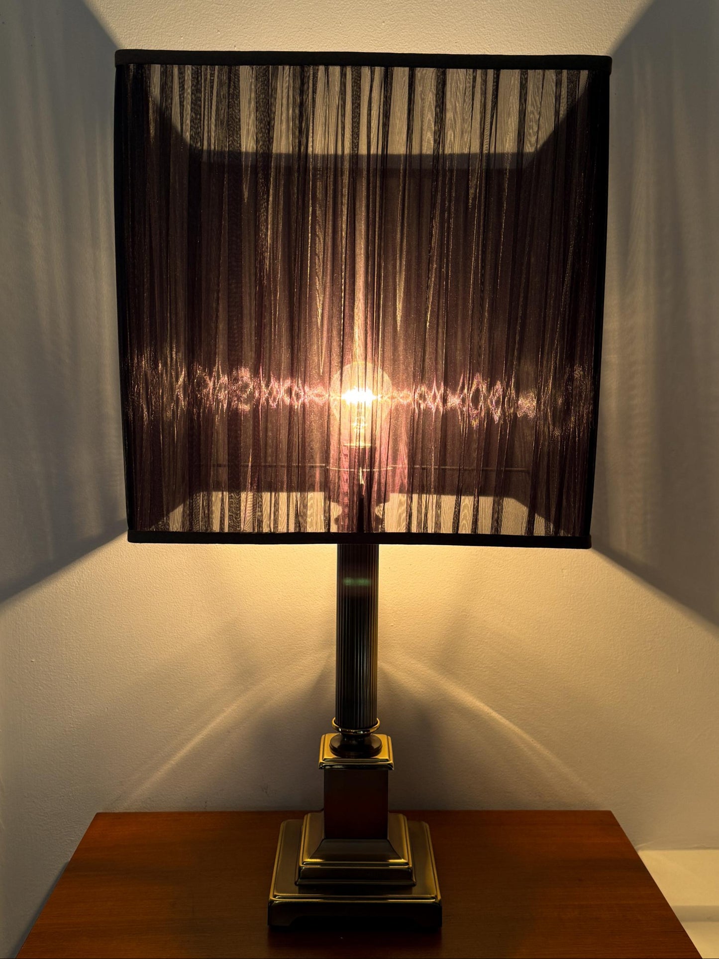 Herda Amsterdam Brass XL Table Lamp | Mid-Century Hollywood Regency, 1960/70s
