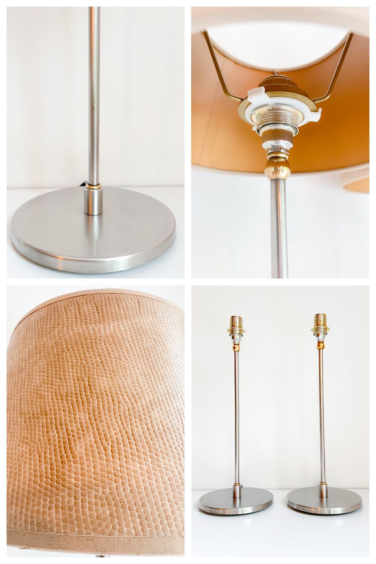 Pair of Vintage Dutch Table Lamps | Mid-Century Style