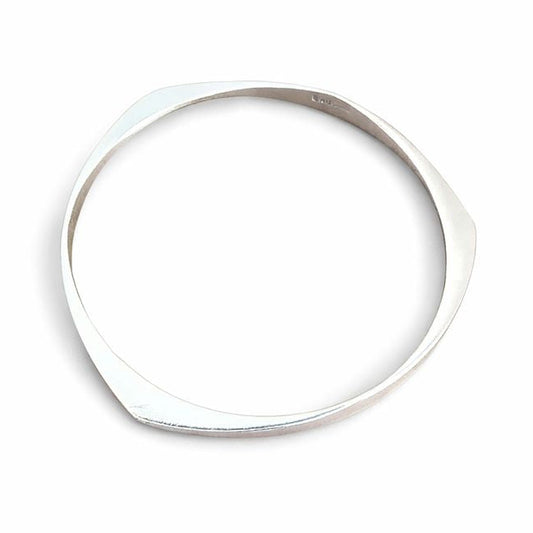 Scandinavian modernist 800 silver bangle with PMD maker’s mark.